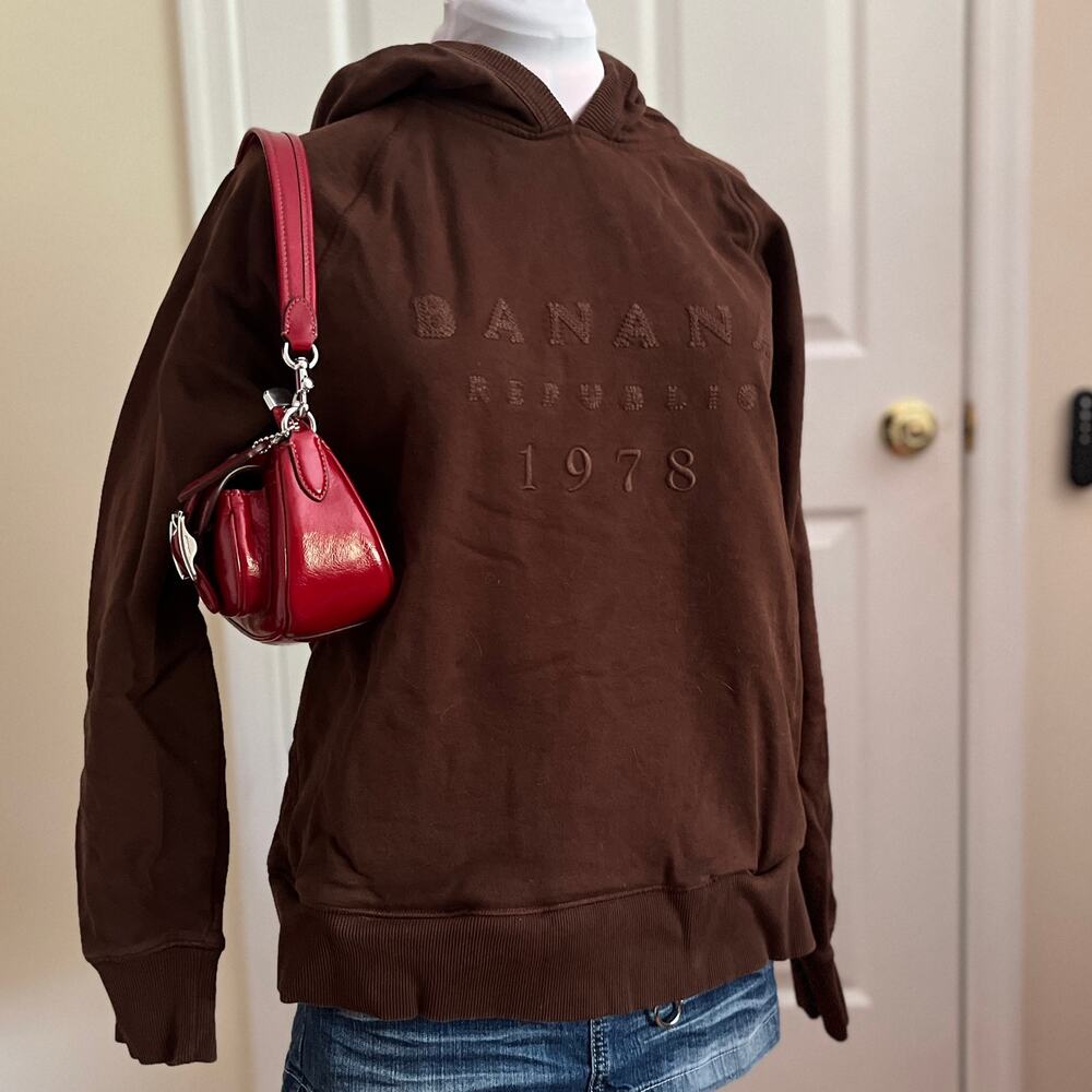 Banana Republic Factory | Brown Hooded Sweatshirt | L | Oversized Hoodie